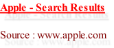Apple - Search Results

Source : www.apple.com
